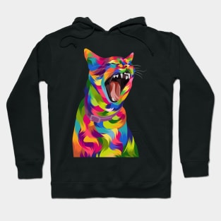 Cat Pop Art Illustration Hoodie